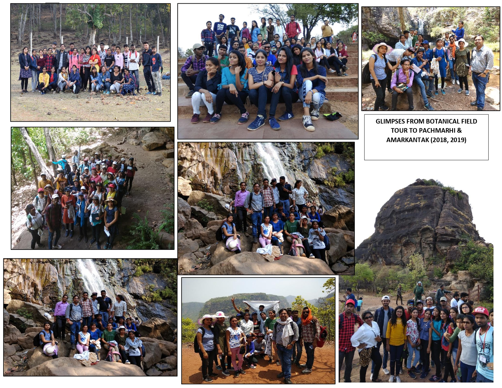 BOTANY DEPARTMENT EXCURSION PACHMARHI