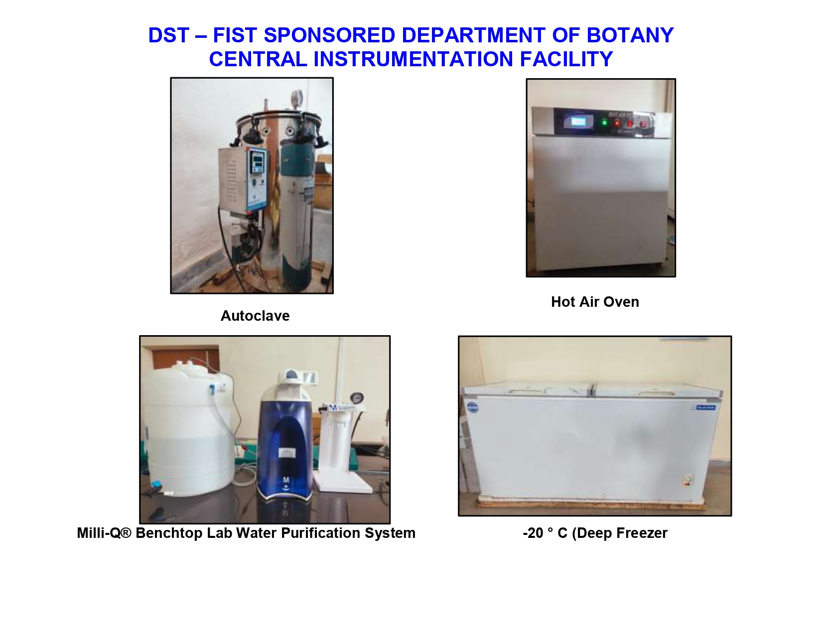 DST FIST SPONSORED INSTRUMENTATION FACILITY