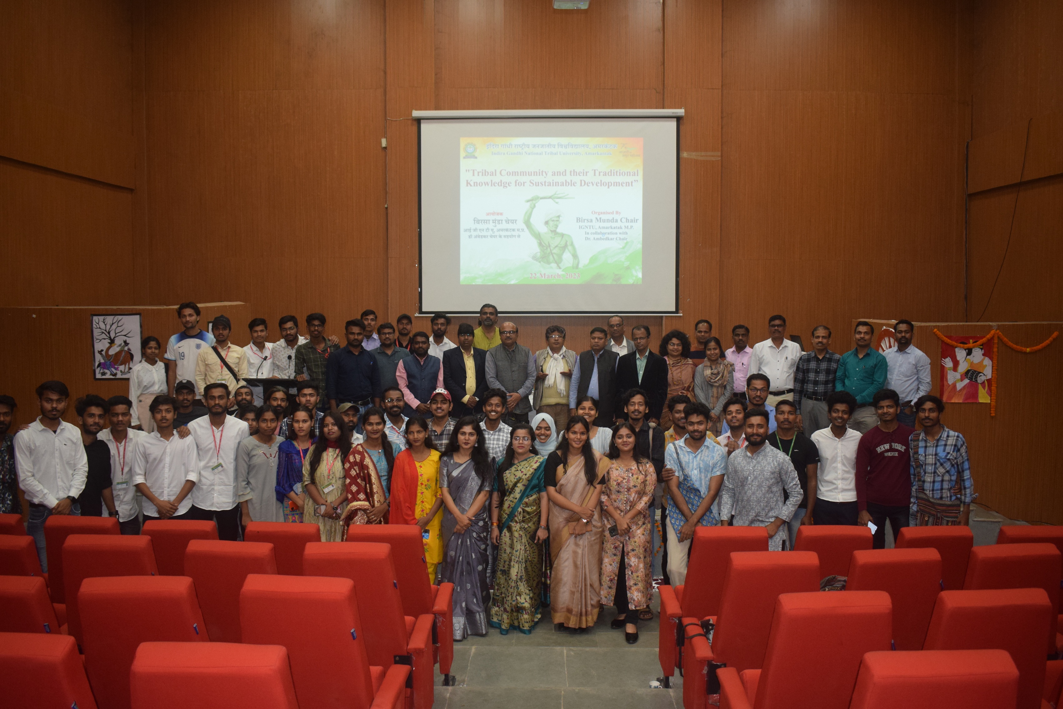 Guests, Panel Speakers and Students Participants of National seminar -Contributions of  Birsa Munda