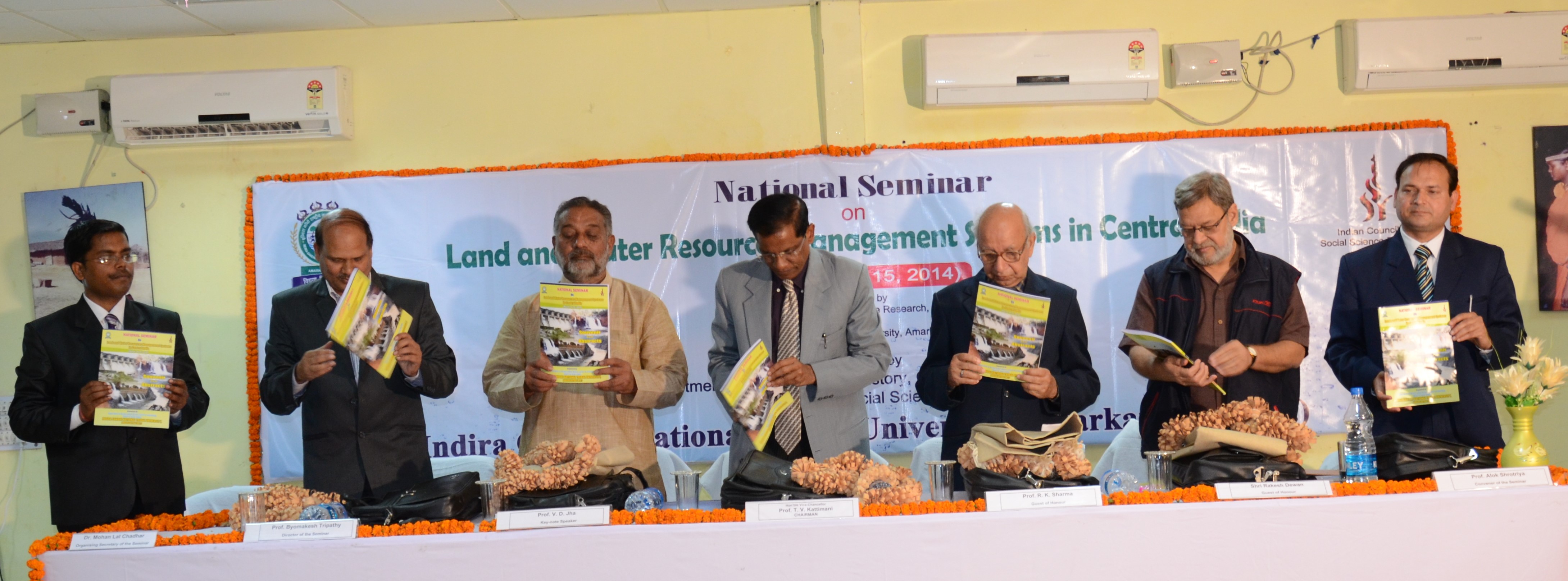 National Seminar on Land and Water resources Management System in Central India	